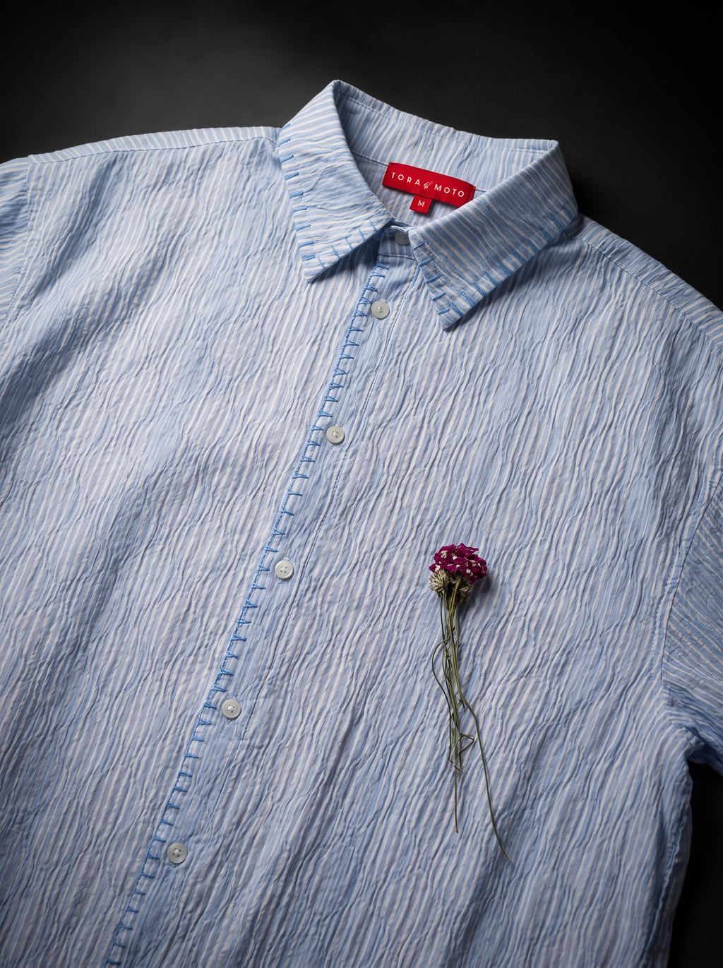 Forbidden Flower Shirt-Rosemist Blue [OVERSIZED FIT]