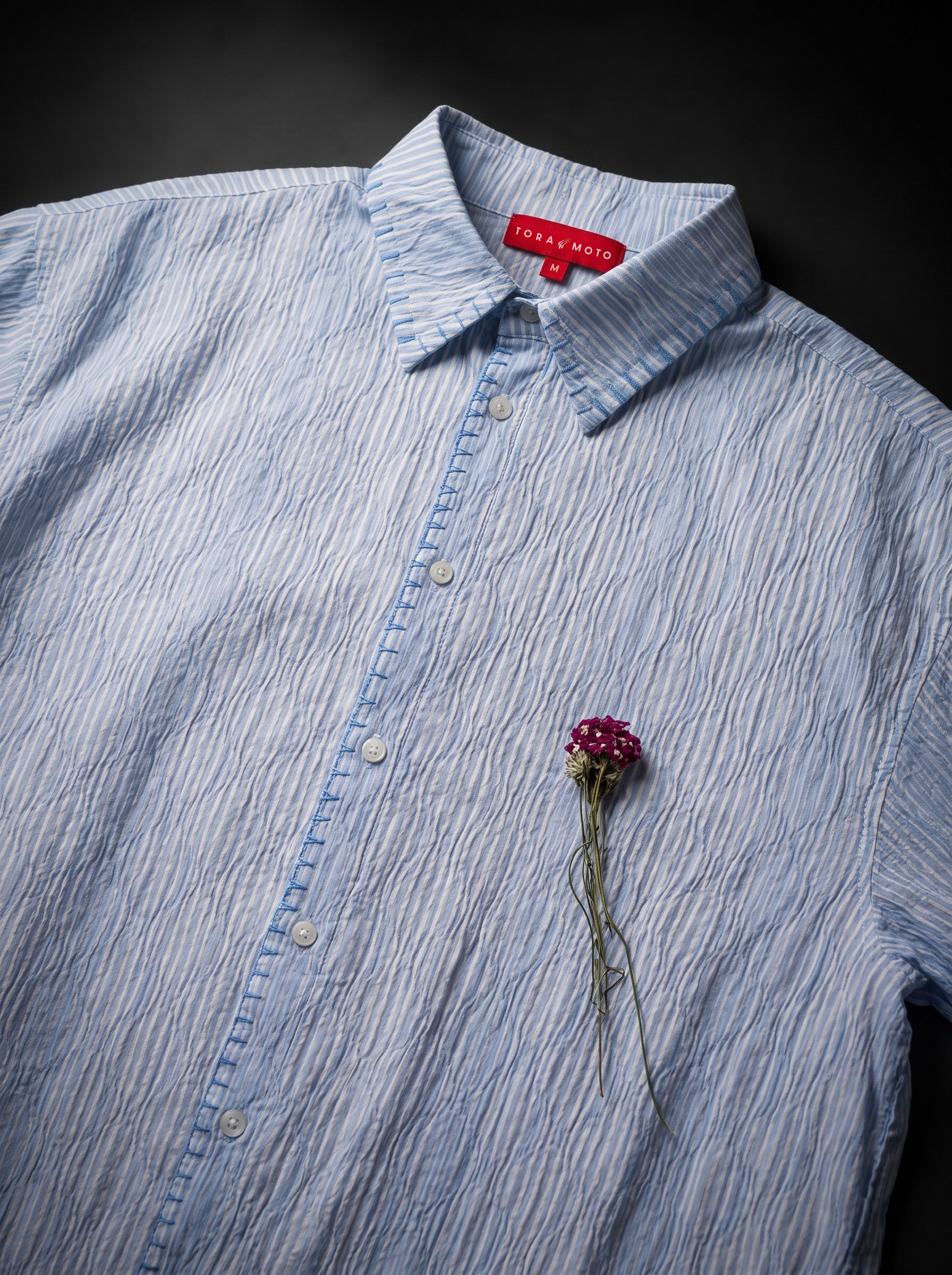 Forbidden Flower Shirt-Rosemist Blue [OVERSIZED FIT]