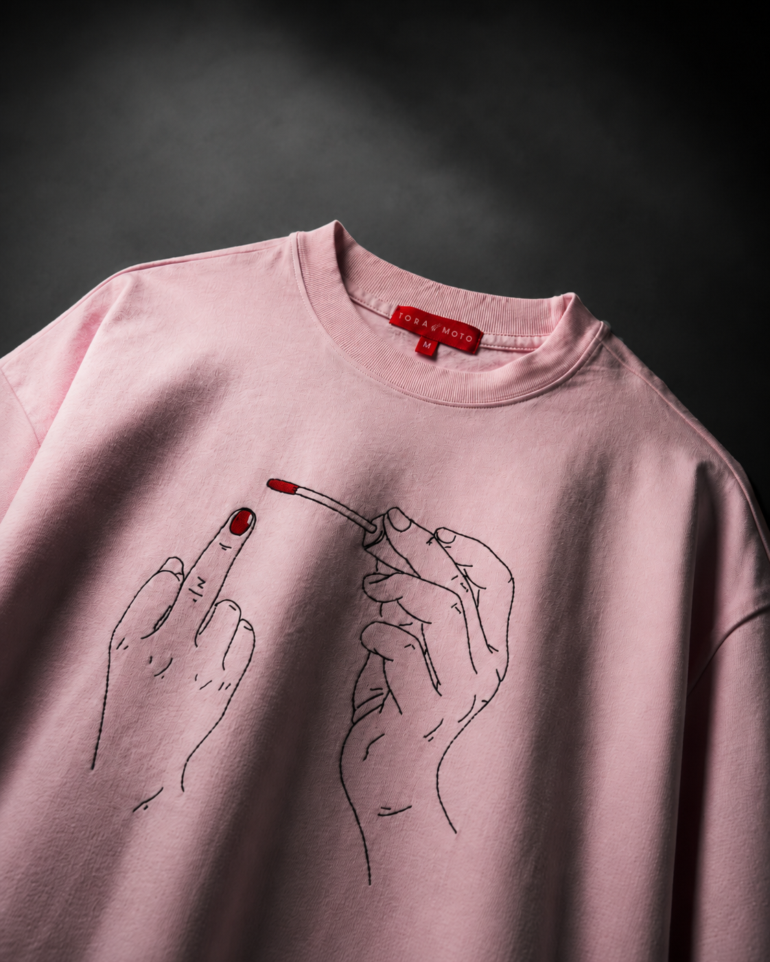 "The Gesture" T-Shirt -Pink Static