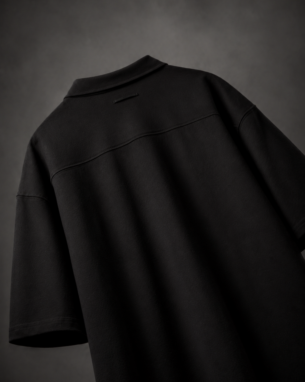 Shapeshift Polo-Obsidian Black [OVERSIZED FIT]