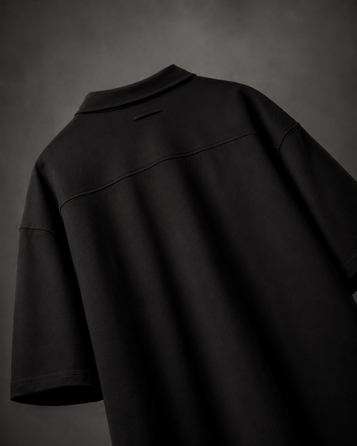 Shapeshift Polo-Obsidian Black [OVERSIZED FIT]