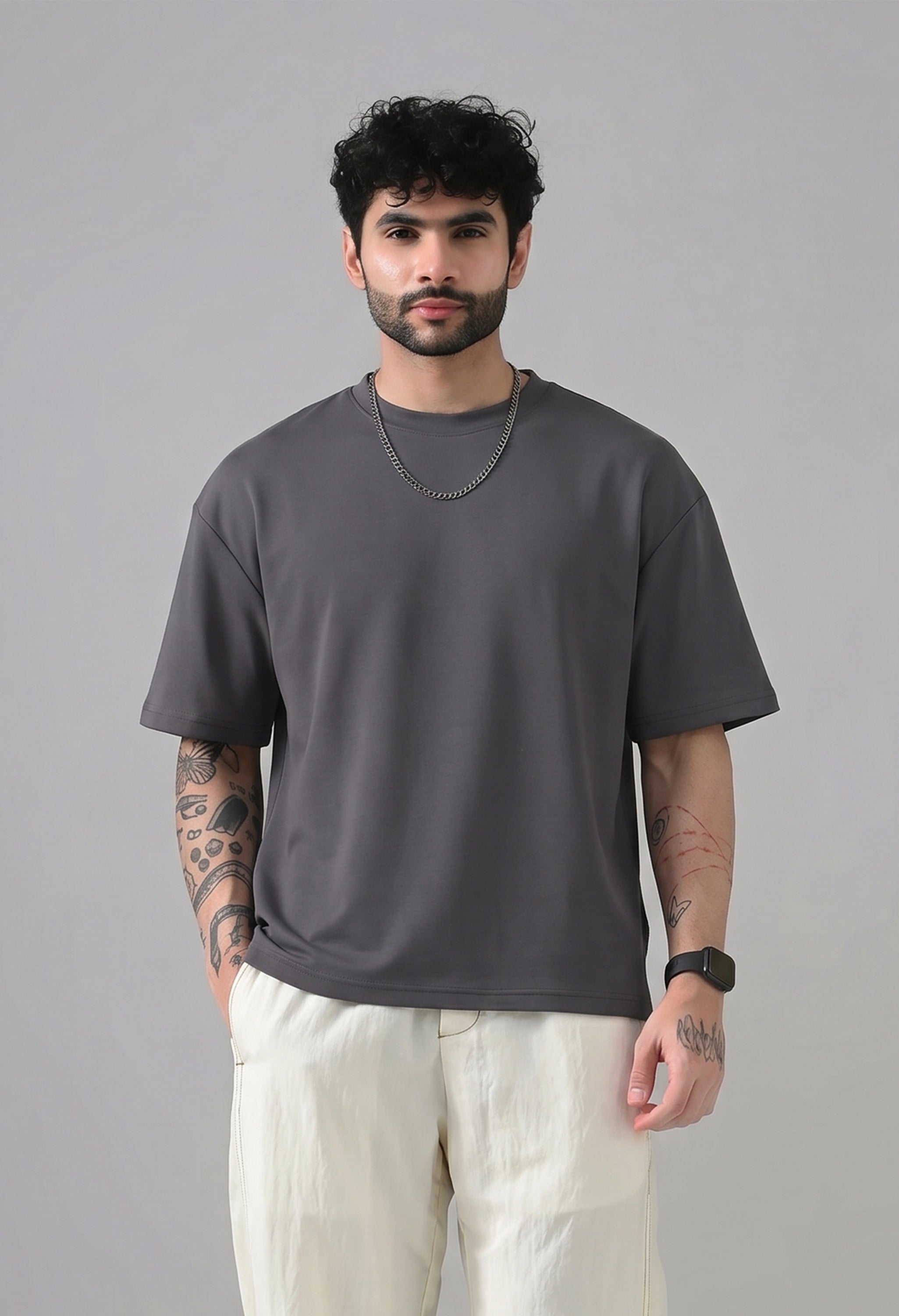 Toramoto Basic Tee- "Noir Grey"