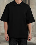 Shapeshift Polo-Obsidian Black [OVERSIZED FIT]