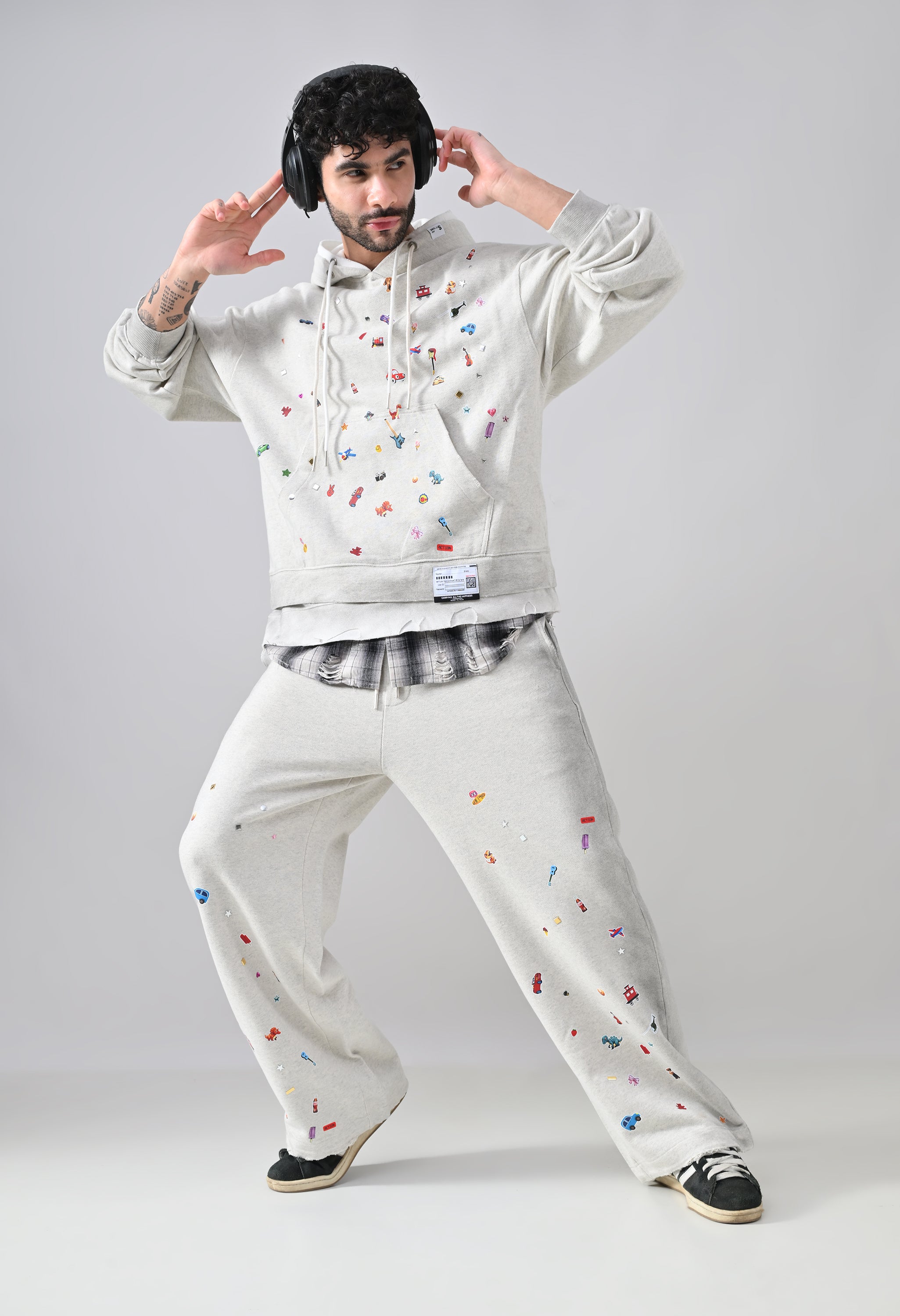 Pixel Pop Relaxed Hoodie