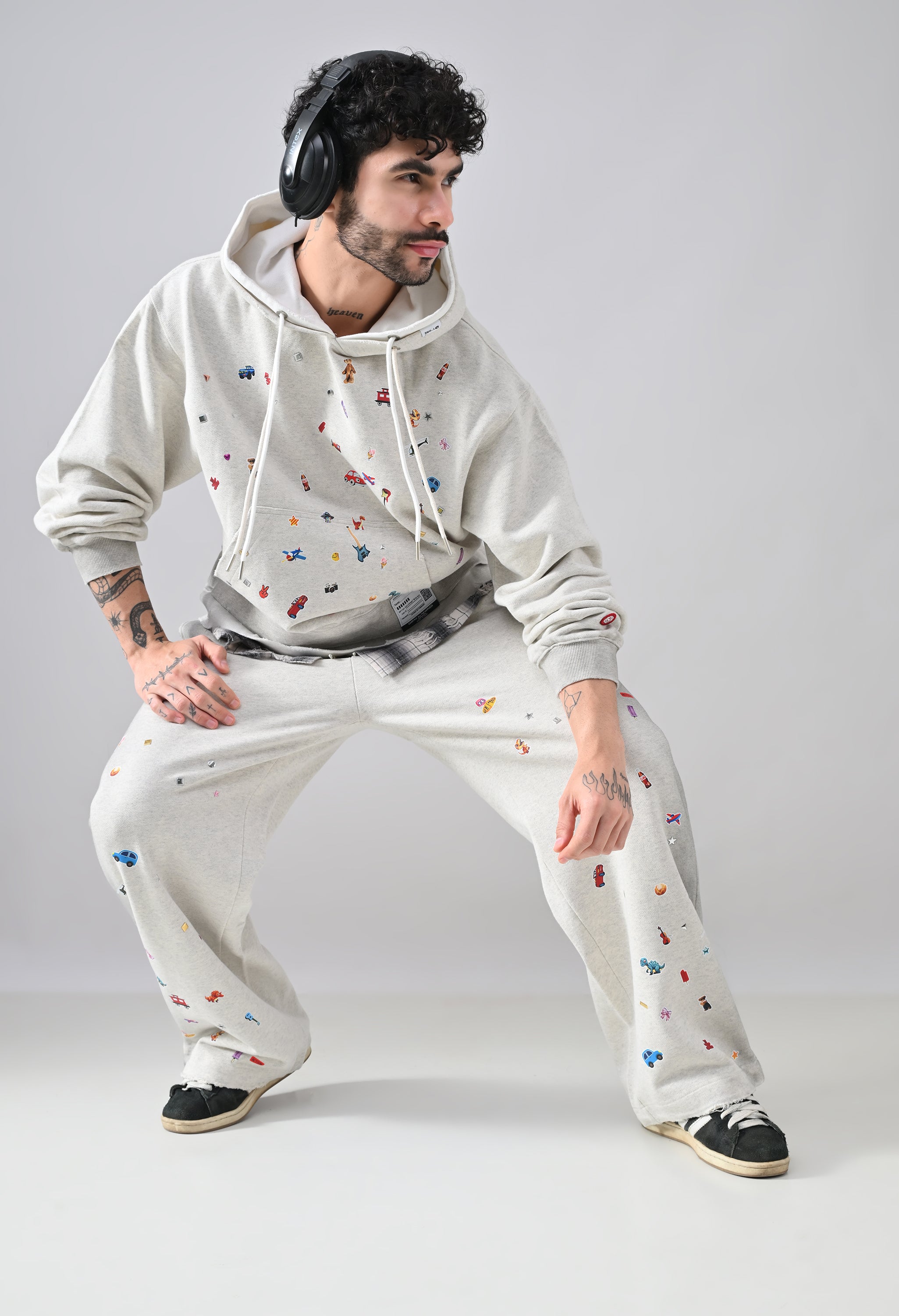 Pixel Pop Relaxed Hoodie