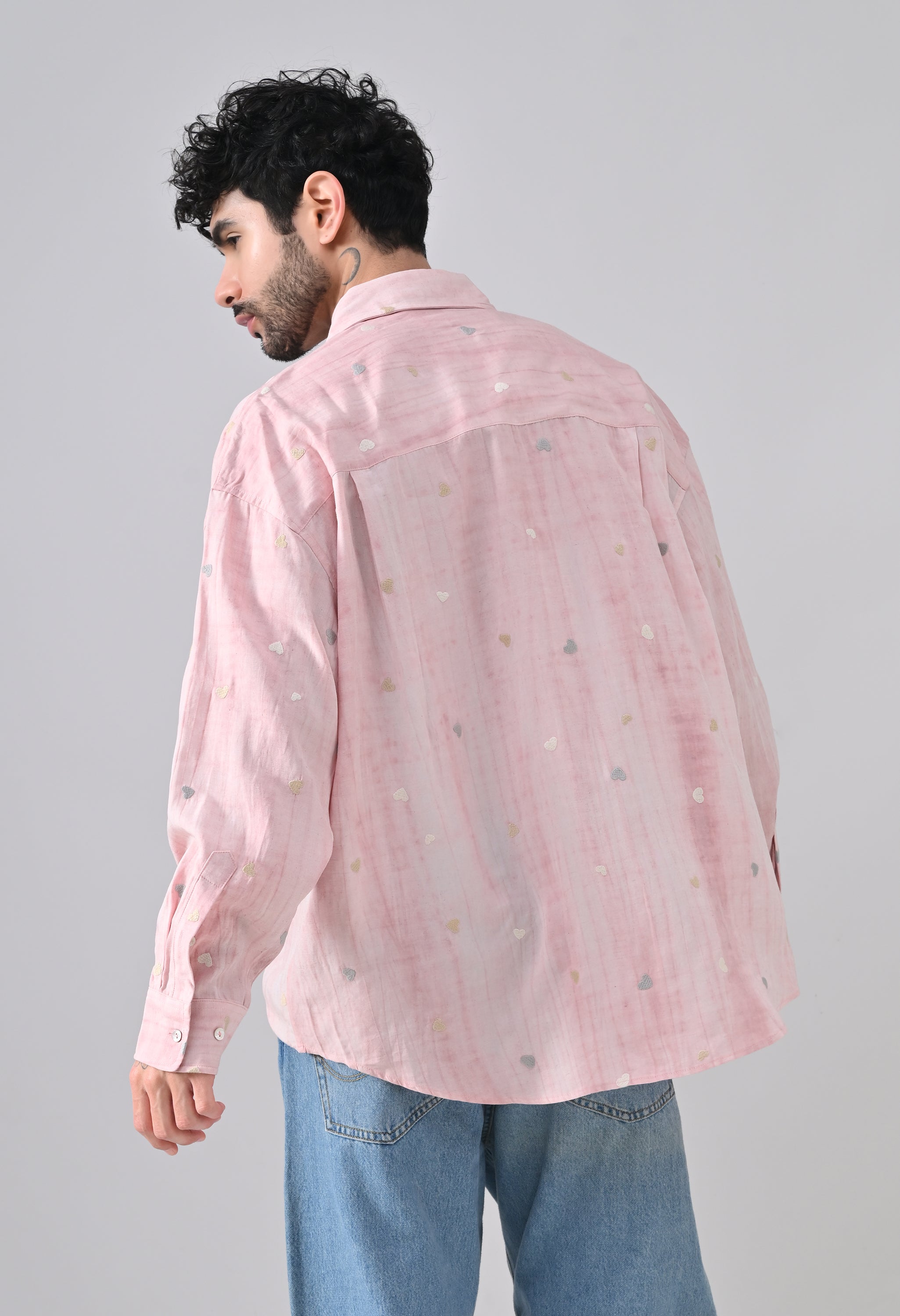Pastel Heartfall Oversize Shirt