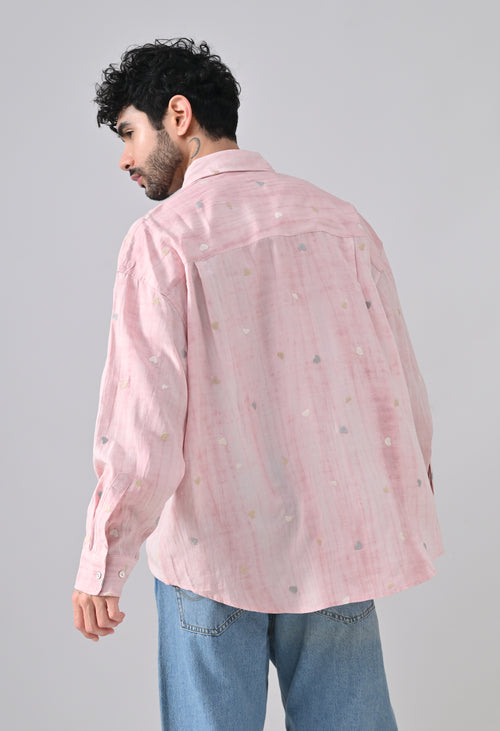 Pastel Heartfall Oversize Shirt