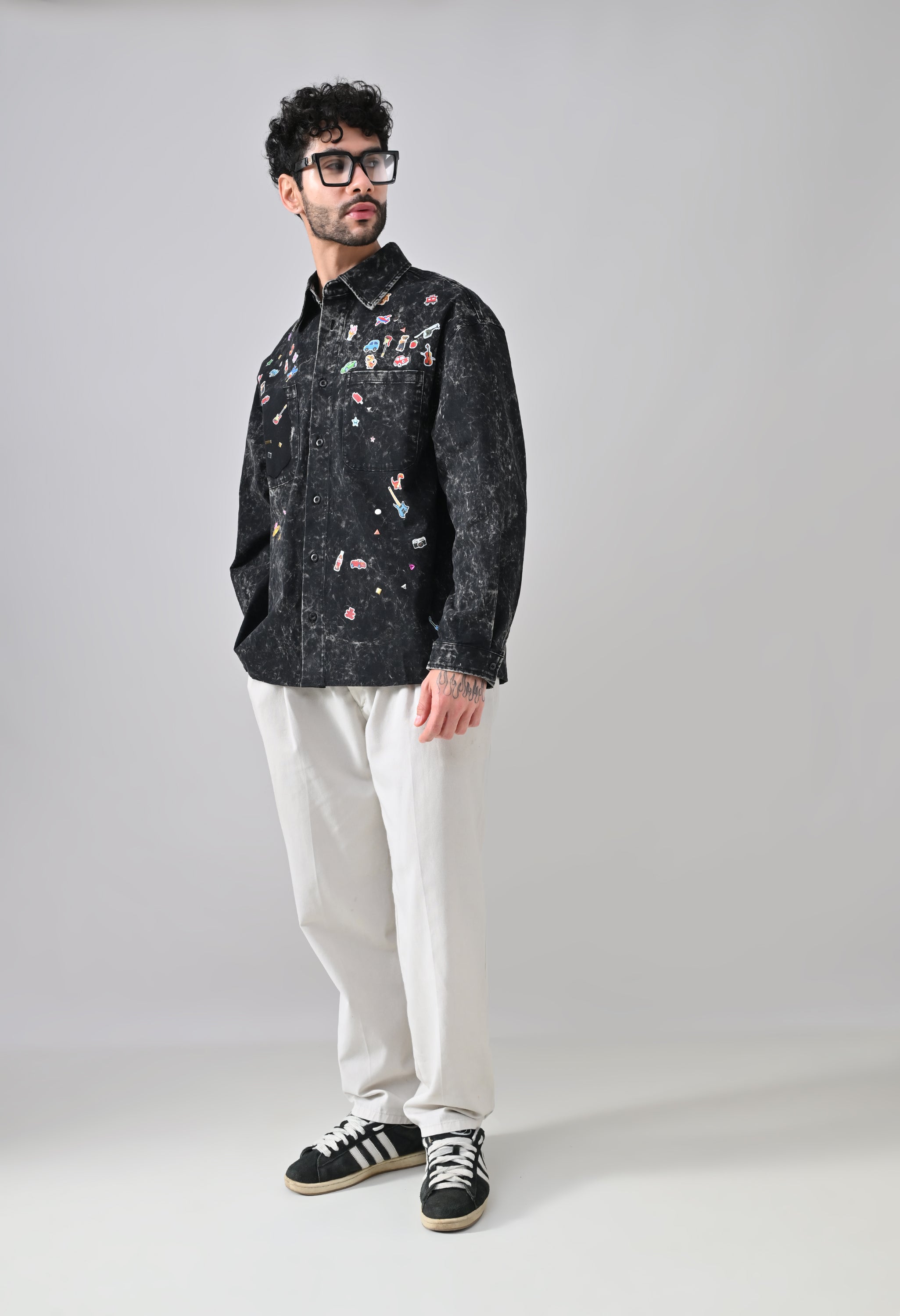 Pixel Pop Denim Shirt