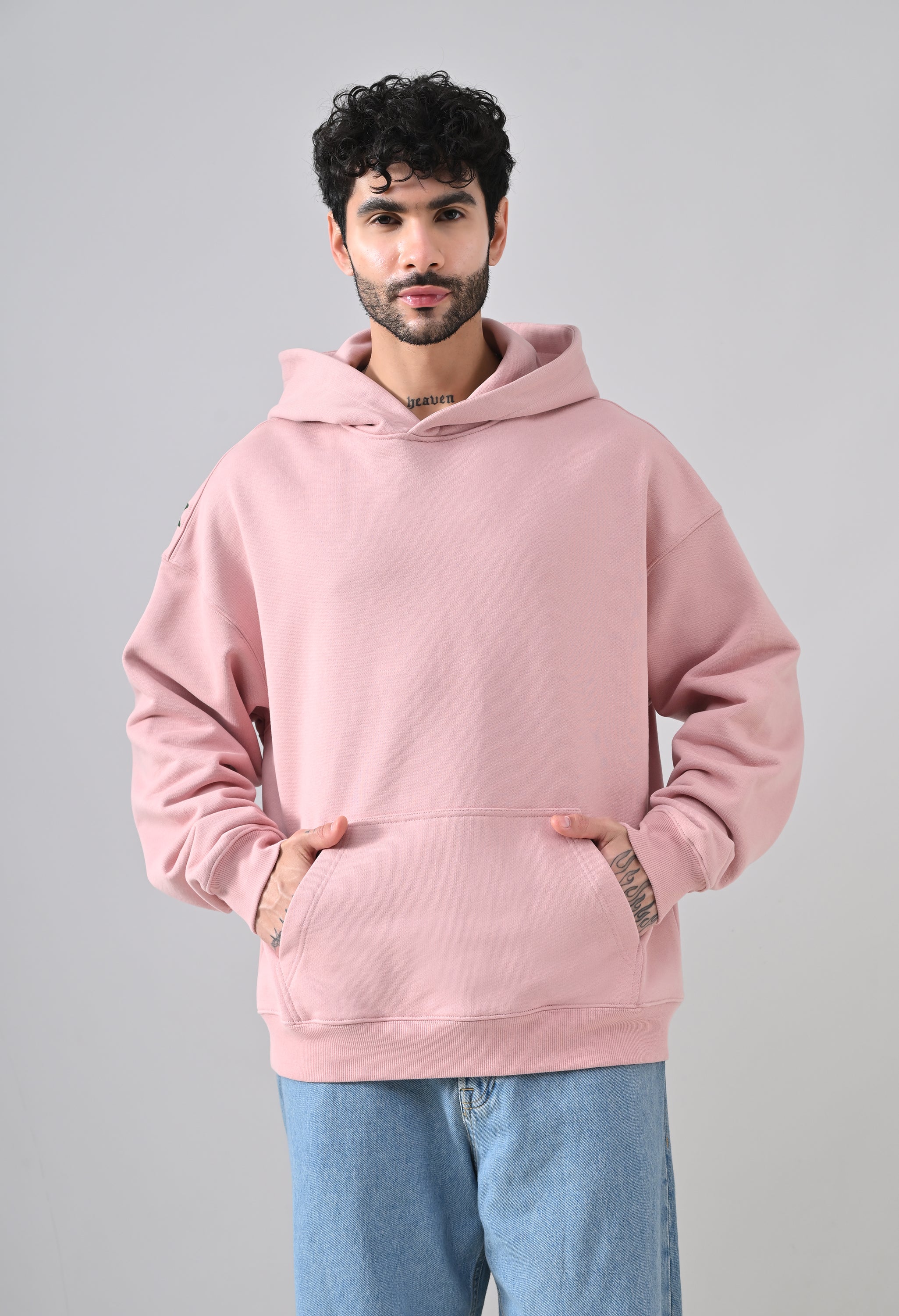 Pom Drip Hoodie Pink