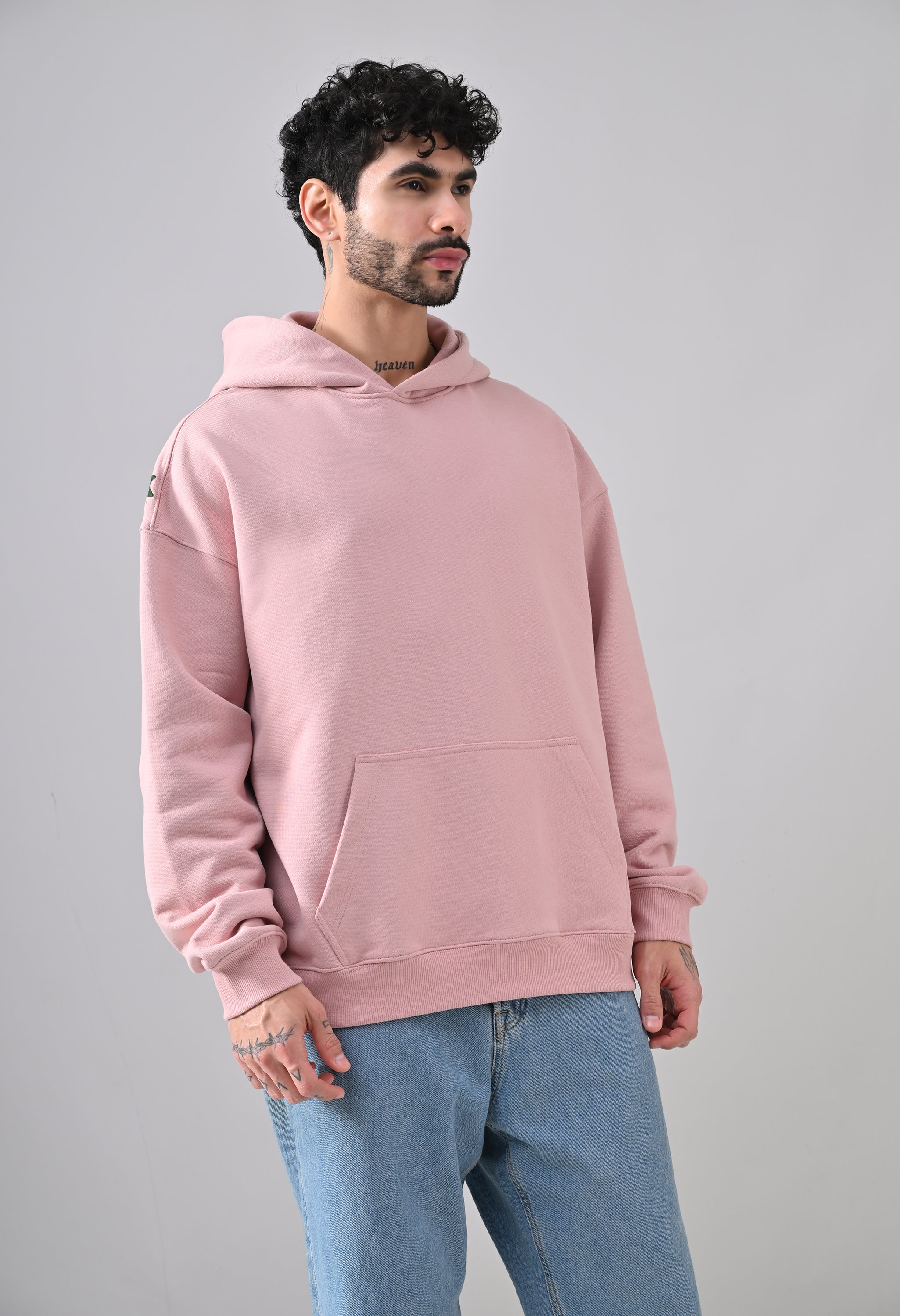 Pom Drip Hoodie Pink