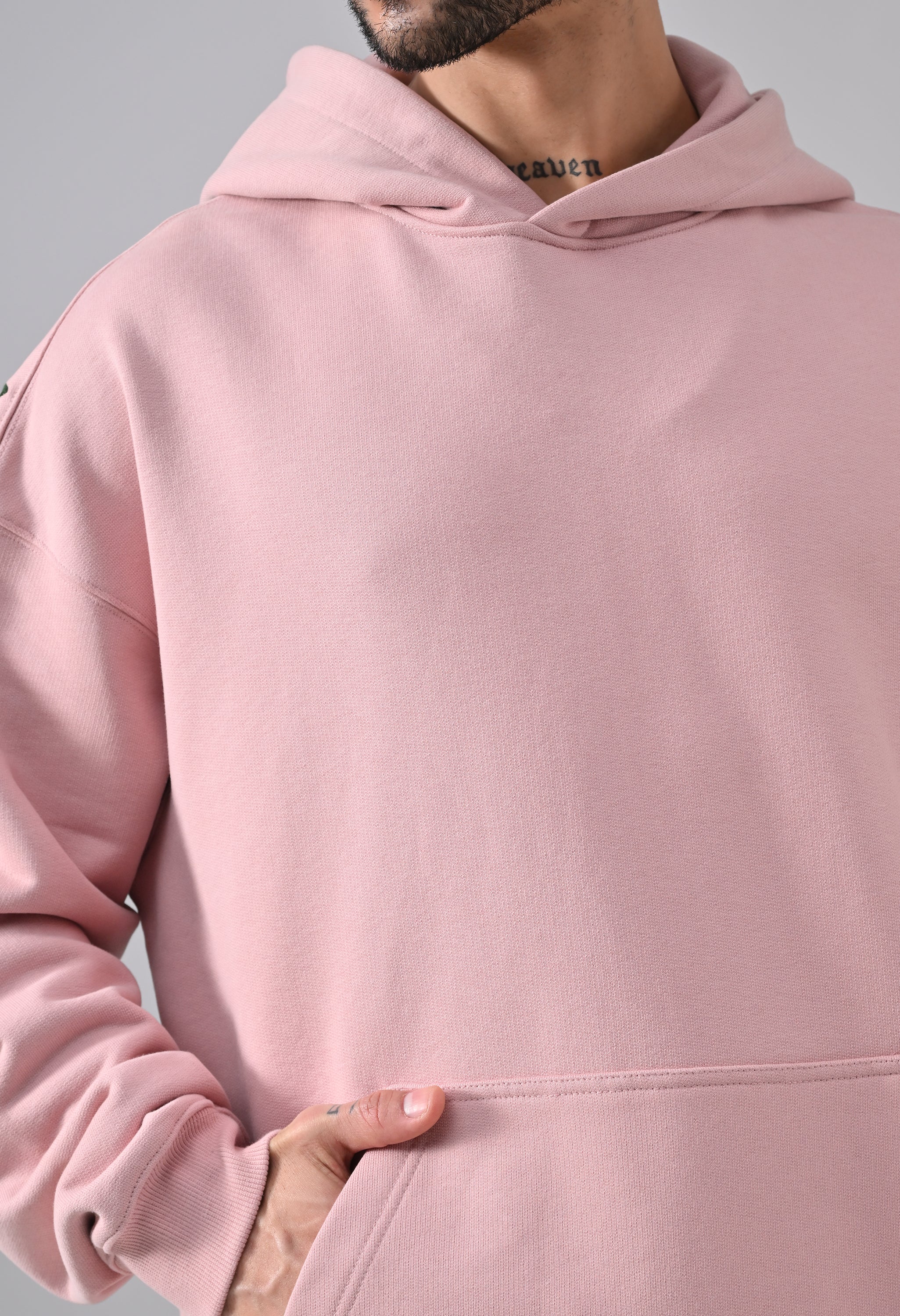 Pom Drip Hoodie Pink