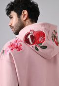 Pom Drip Hoodie Pink