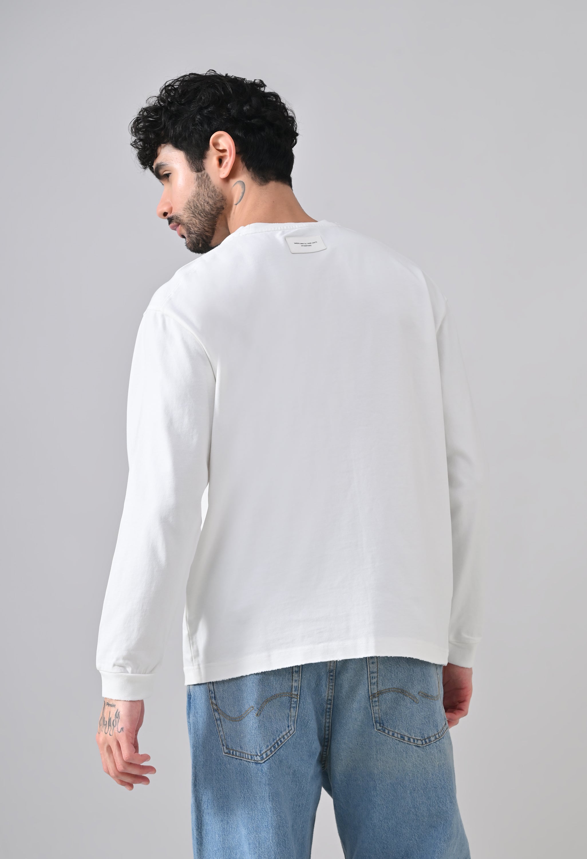 Inglorious Panda Longsleeve T-shirt White
