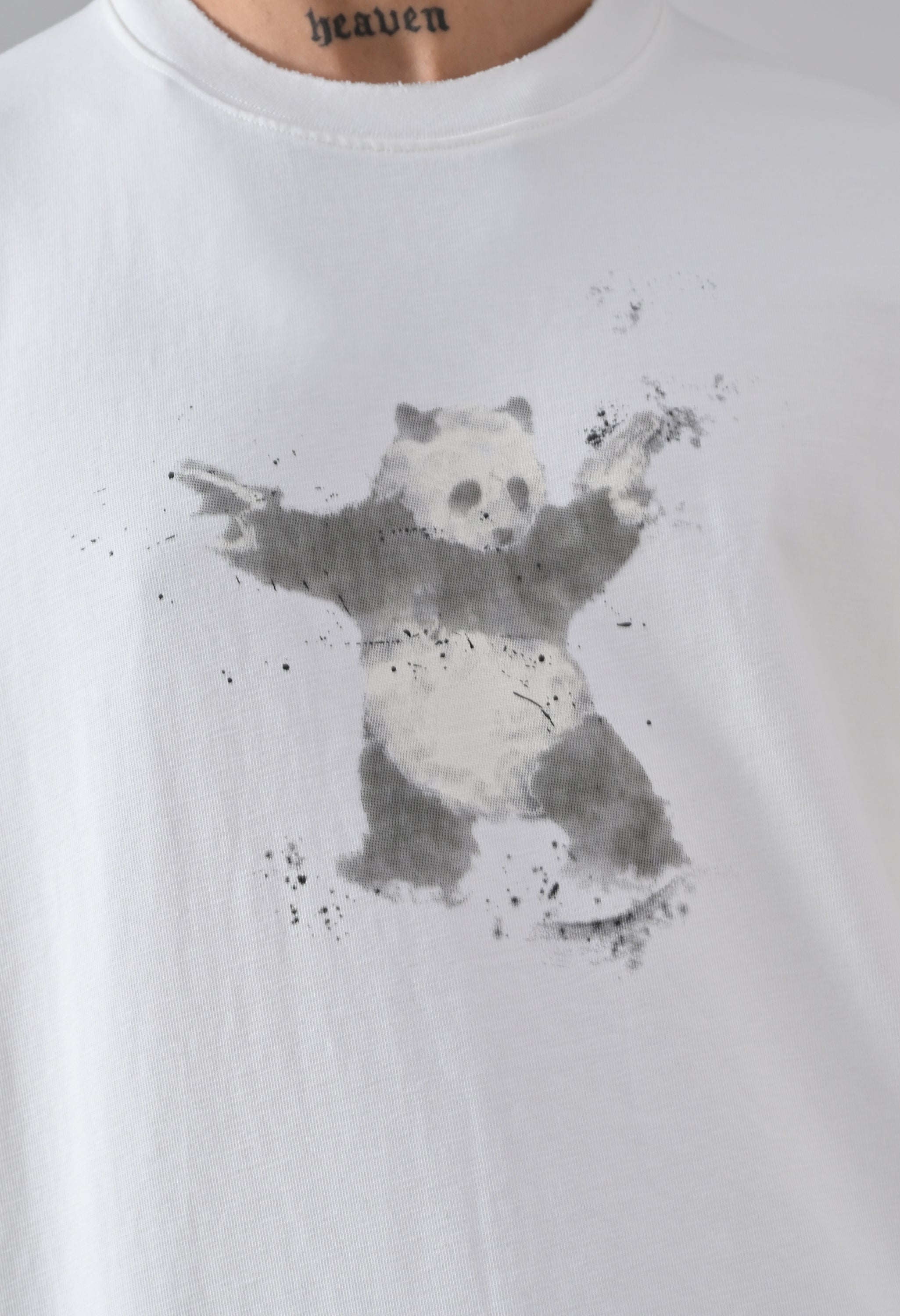 Inglorious Panda Longsleeve T-shirt White