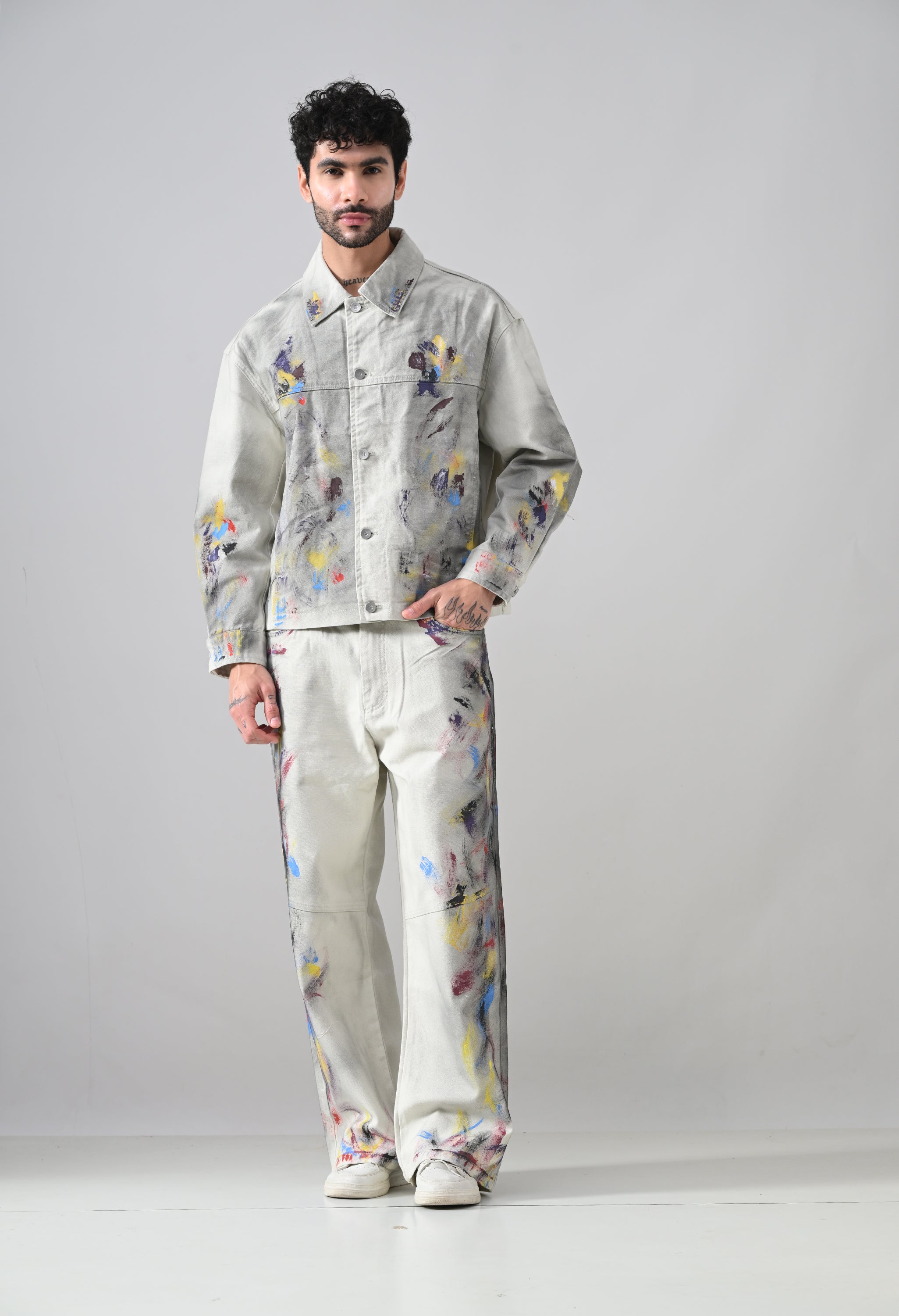 Brushstroke Denim Jacket