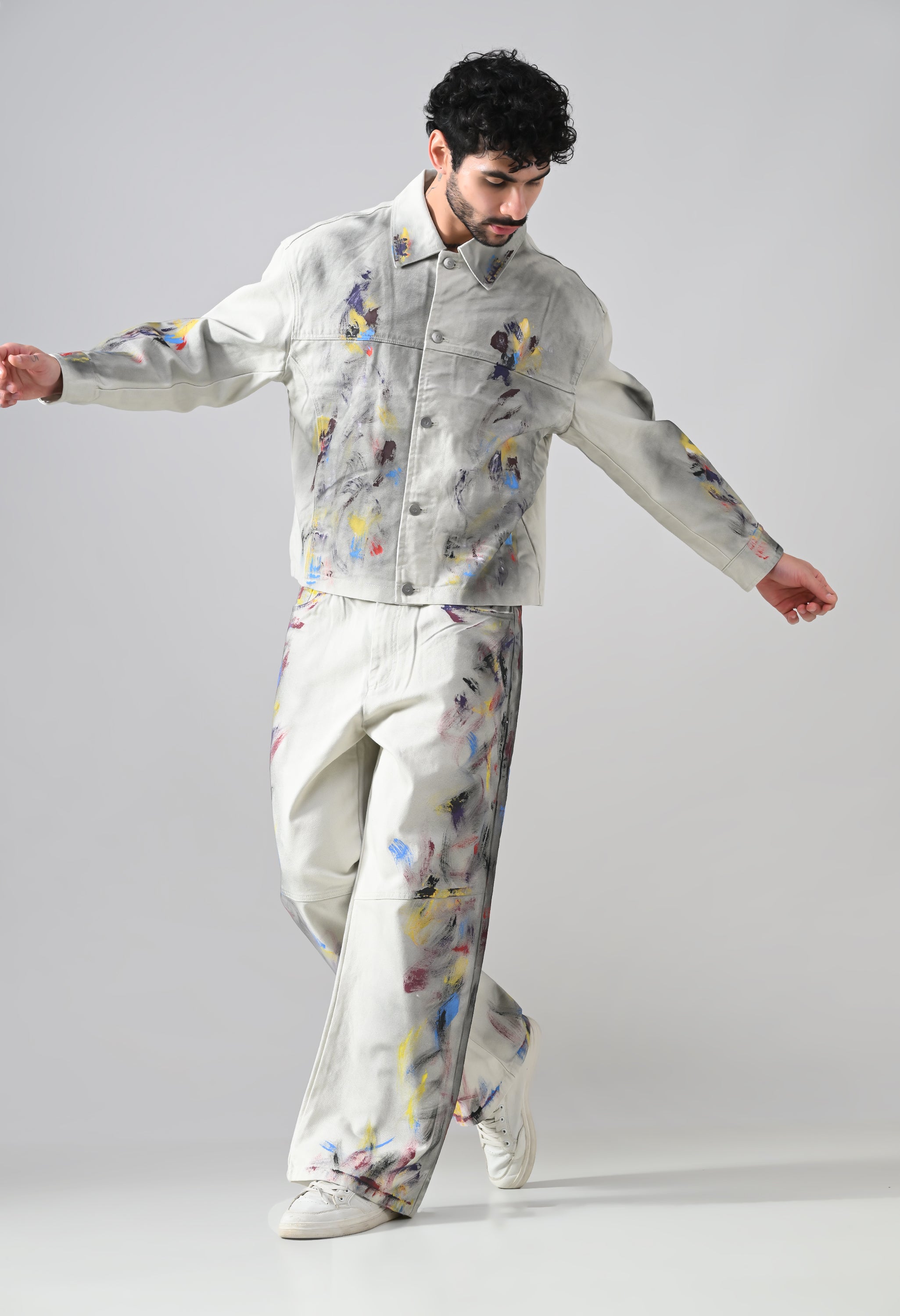 Brushstroke Denim Jacket