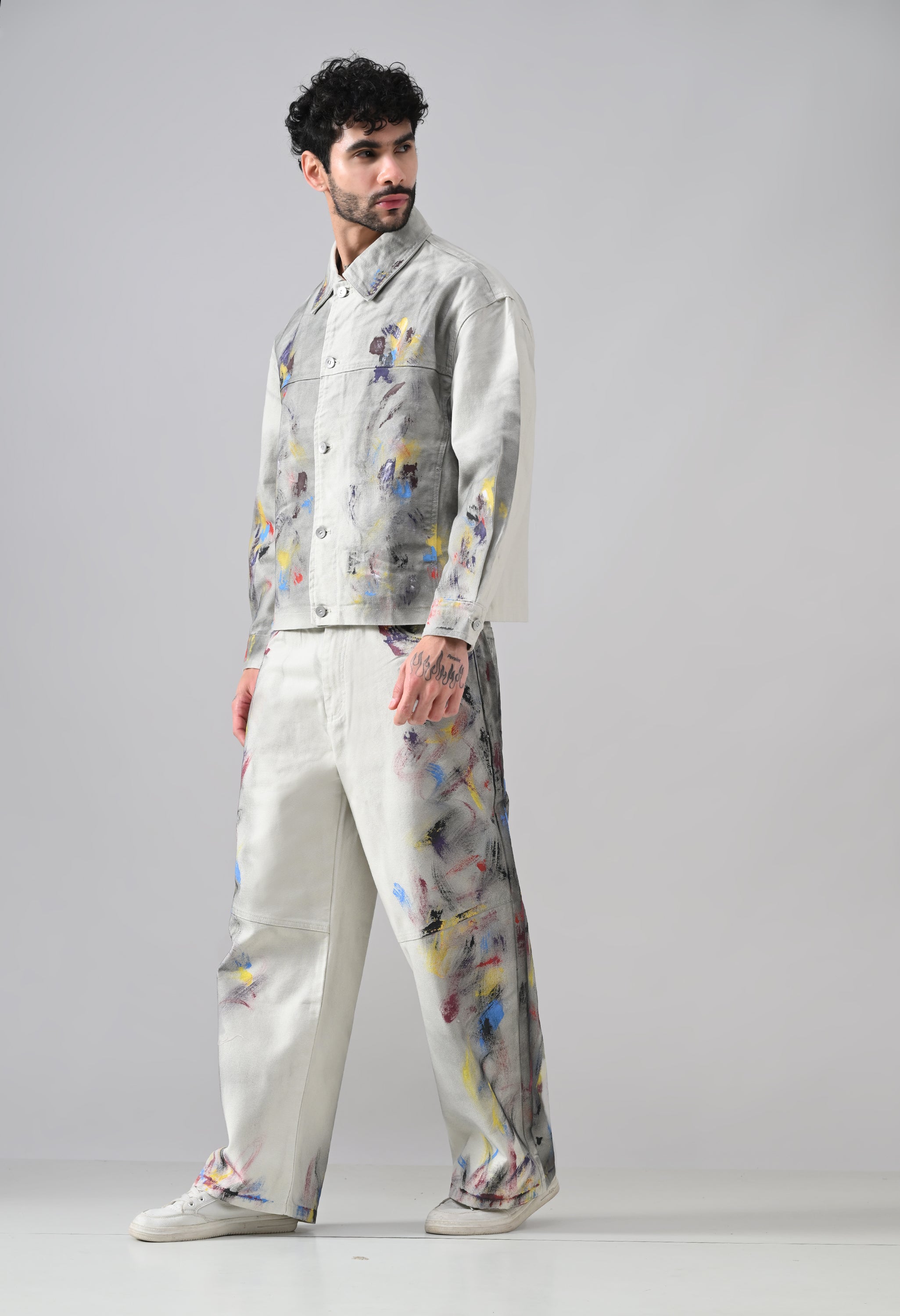 Brushstroke Denim Jacket