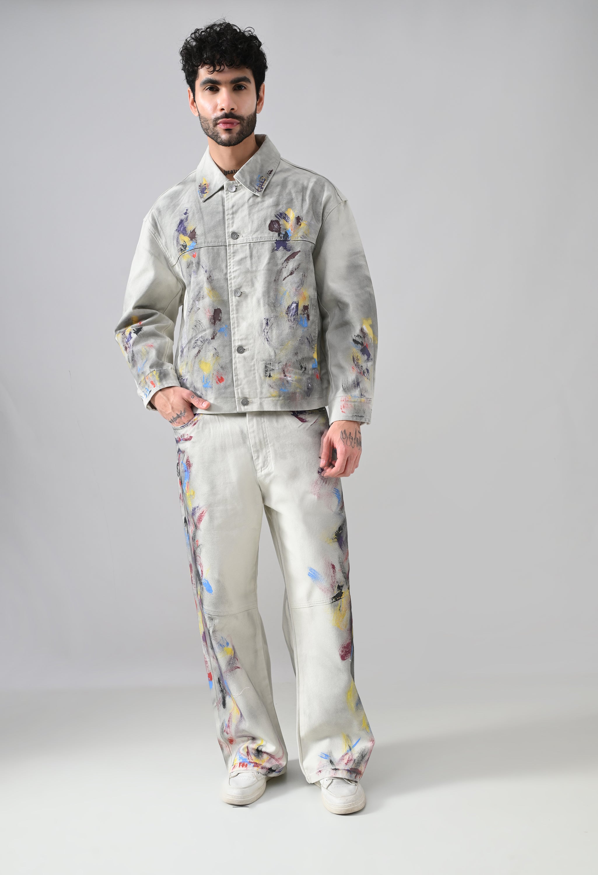 Brushstroke Denim Jeans