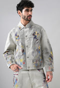 Brushstroke Denim Jacket