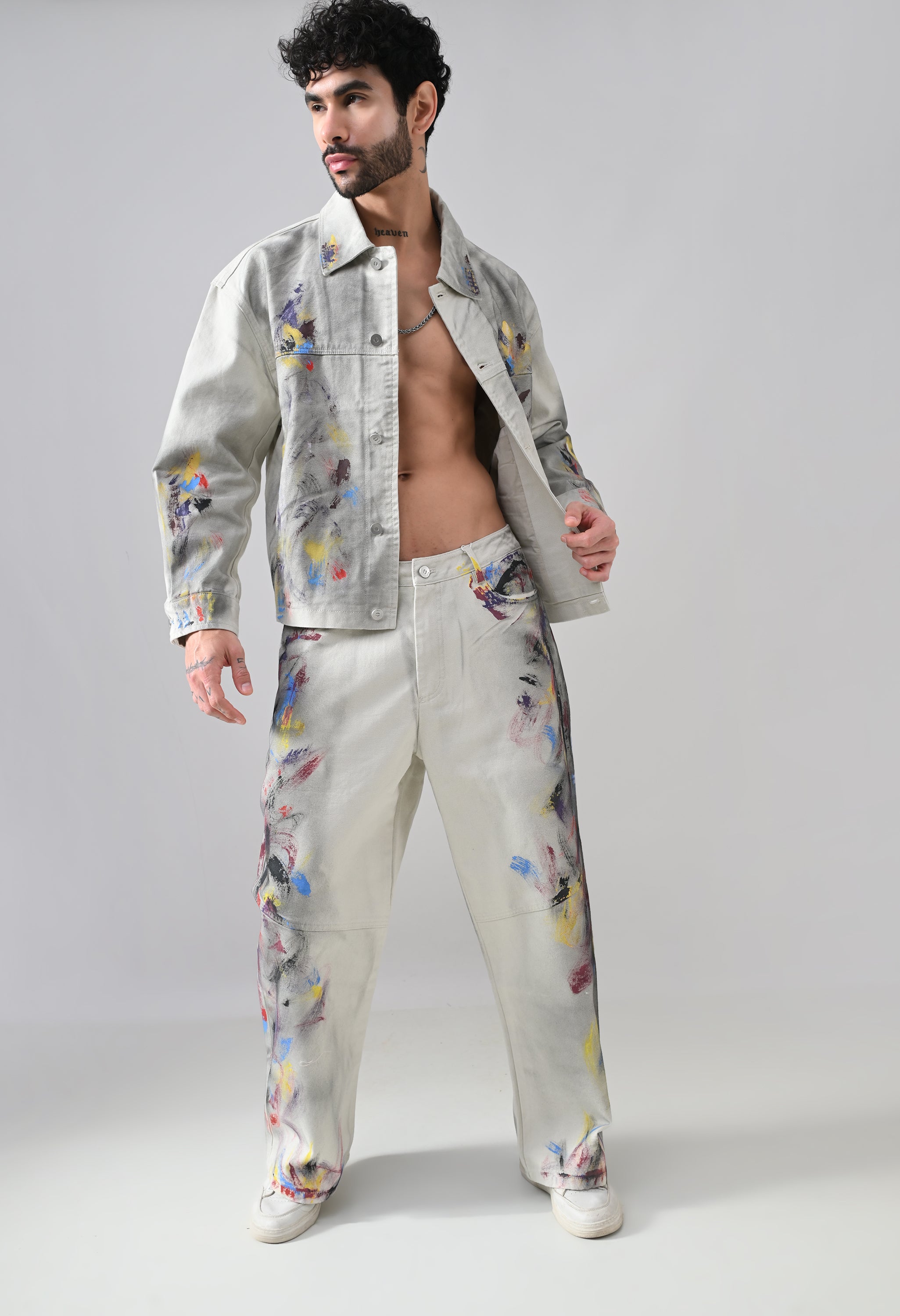 Brushstroke Denim Jeans