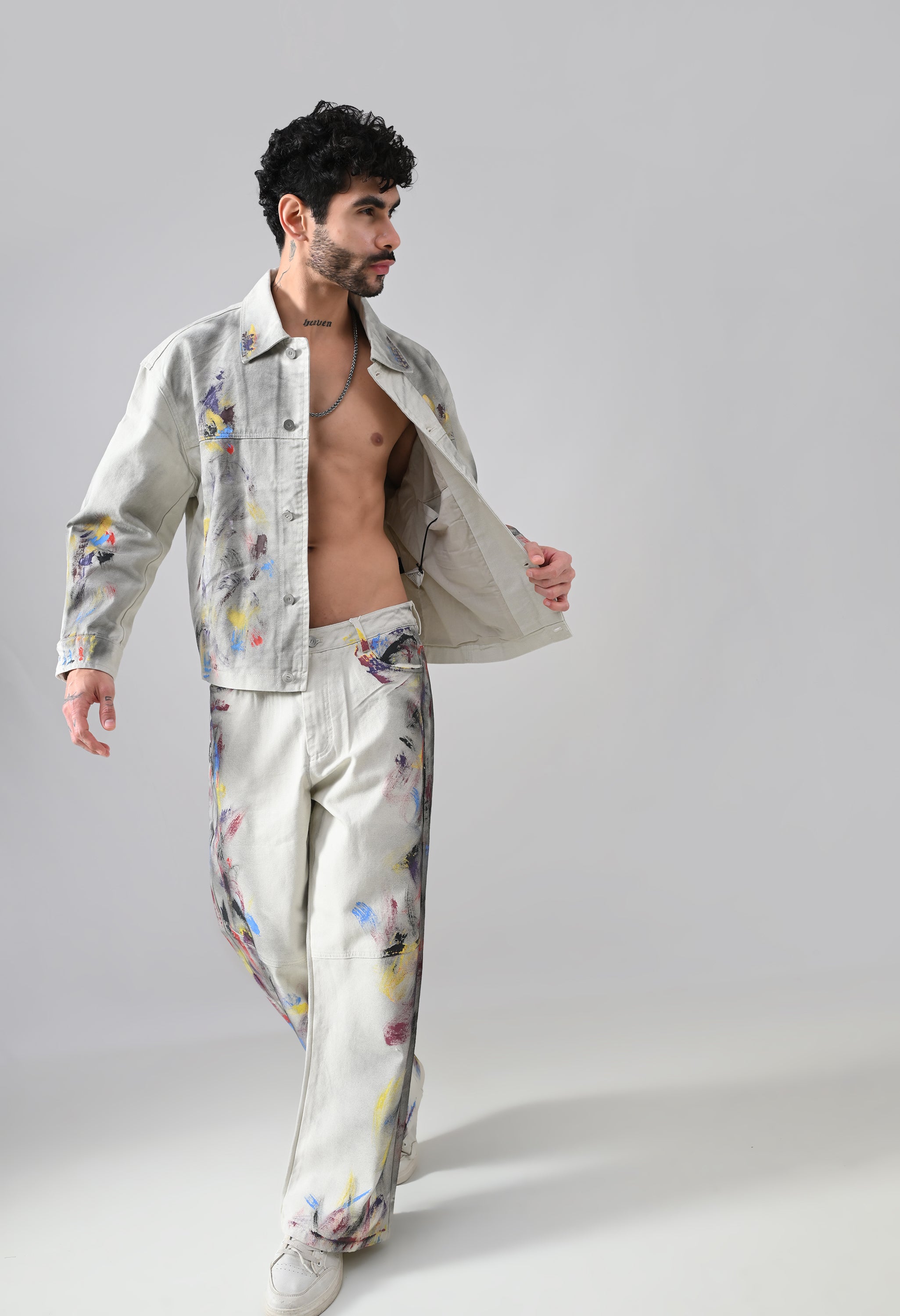 Brushstroke Denim Jeans