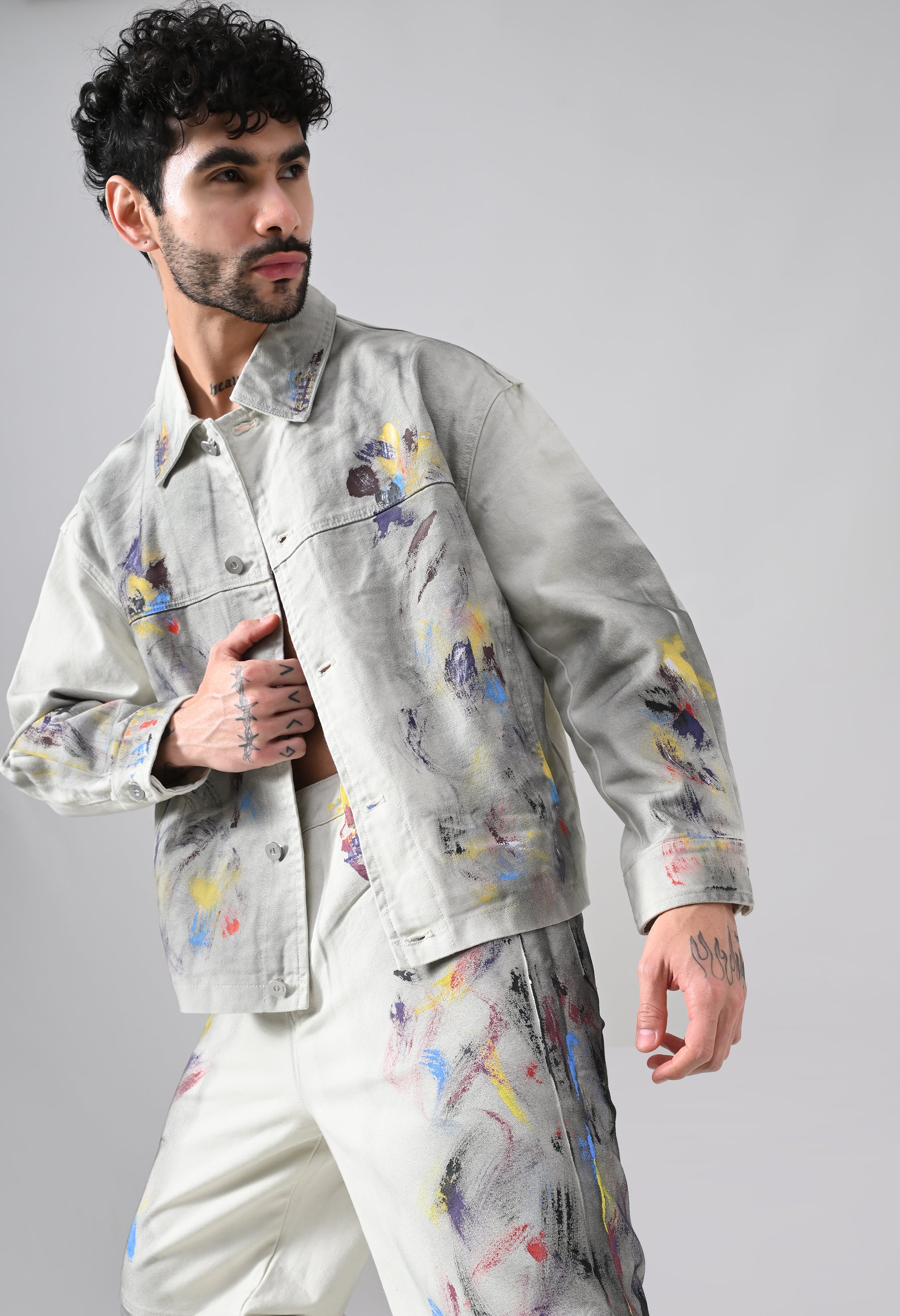 Brushstroke Denim Jeans