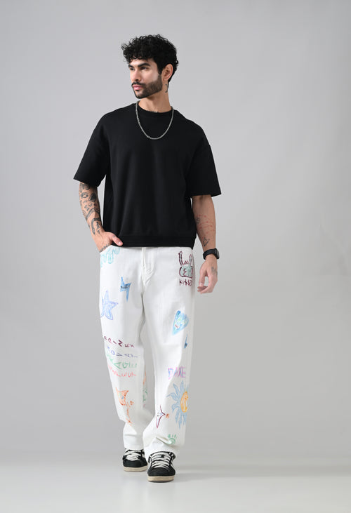 Doodle Drip Jeans