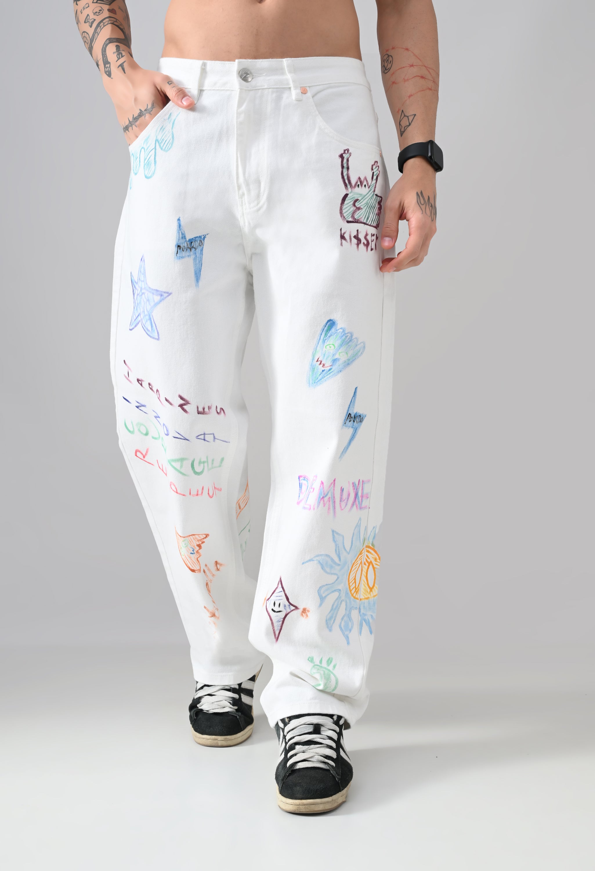 Doodle Drip Jeans