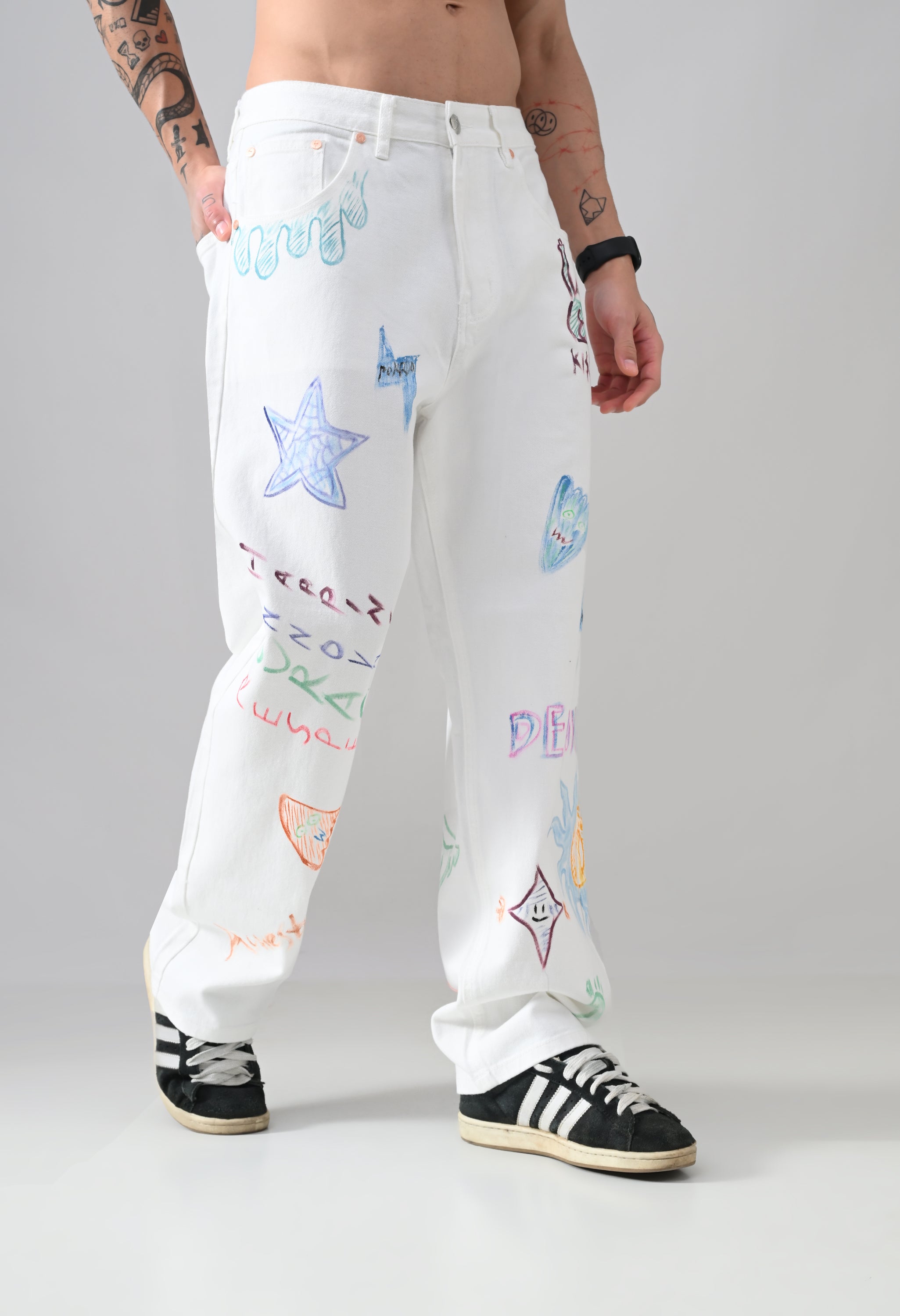 Doodle Drip Jeans