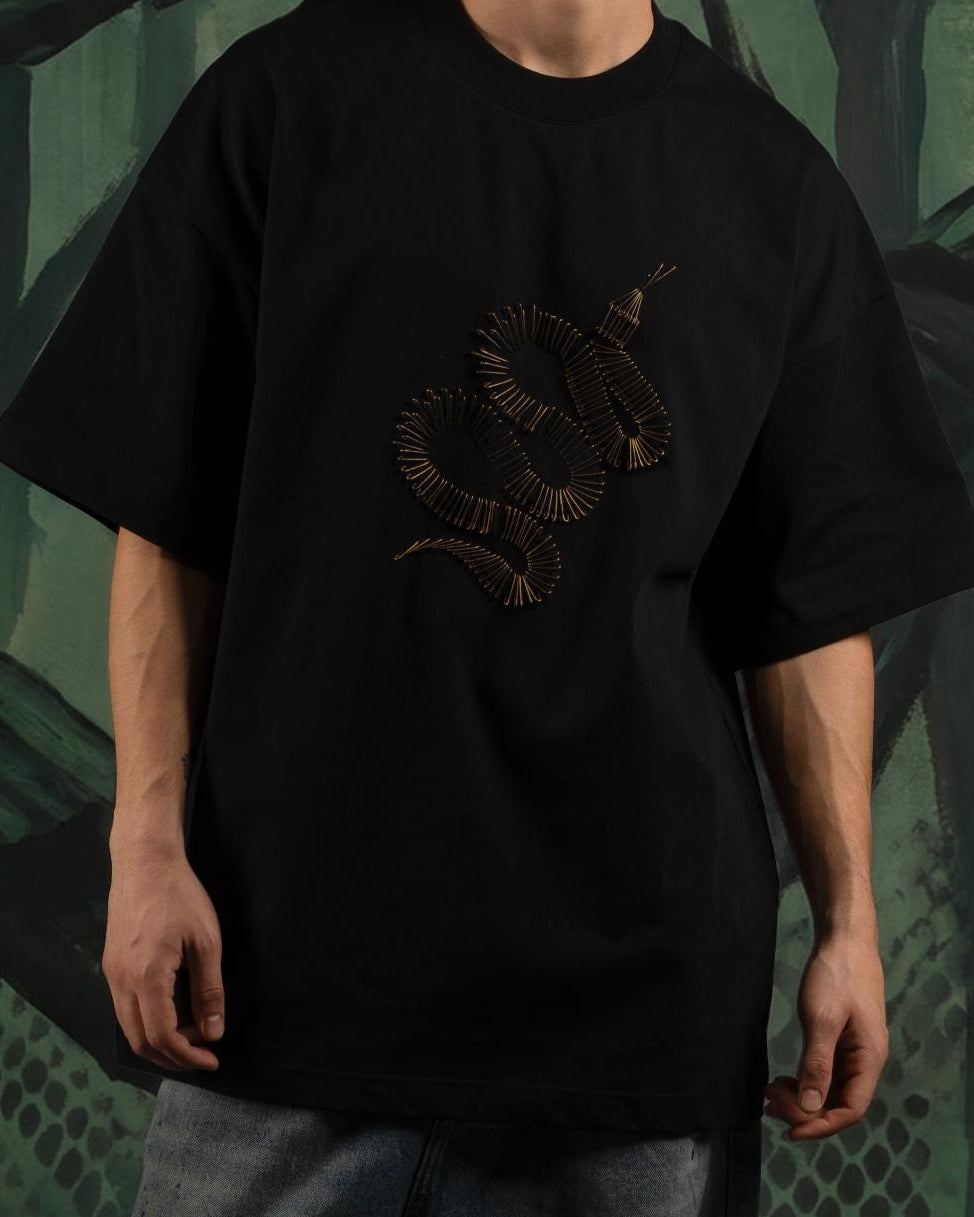 Steel Serpent Tshirt- Midnight Venom