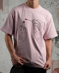 "The Gesture" T-Shirt -Pink Static