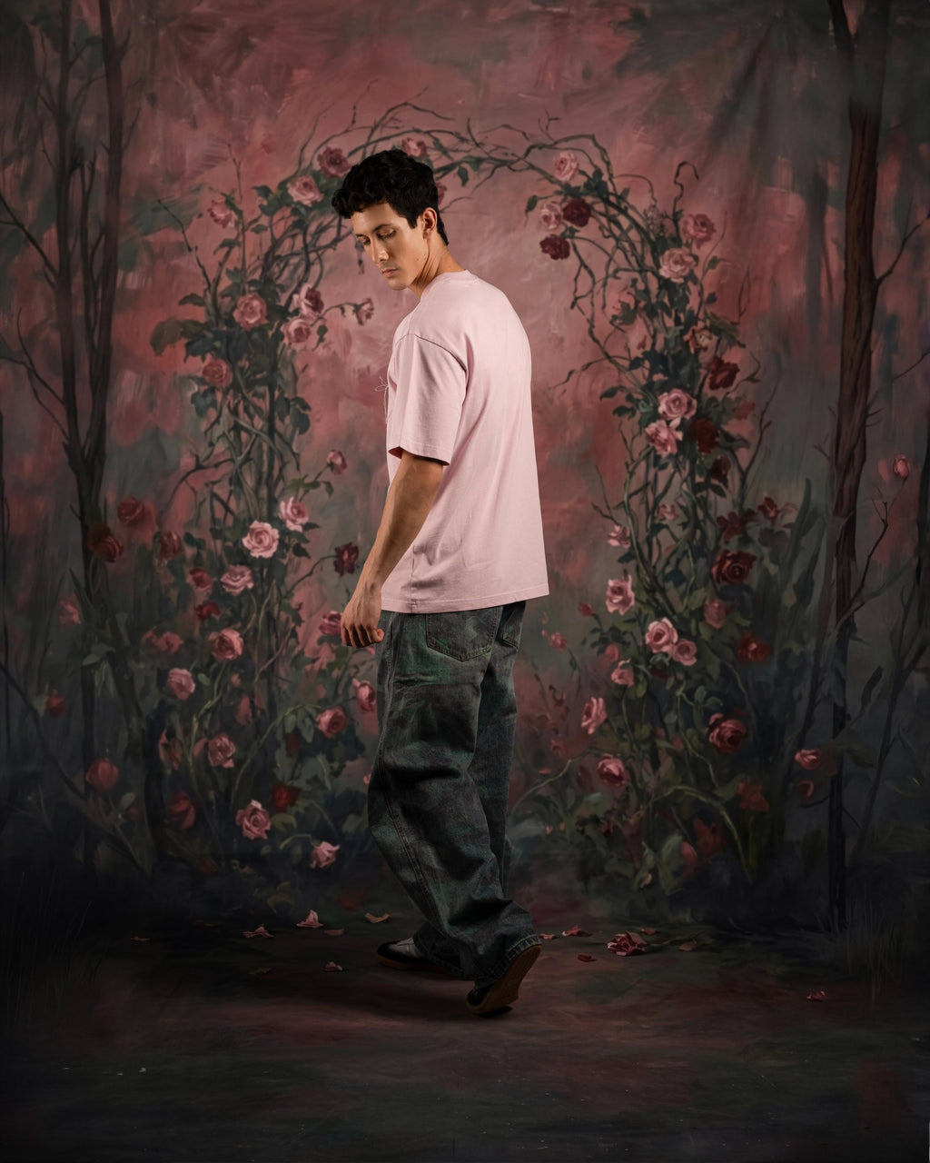 Forbidden Flower Tshirt-Rose Dust