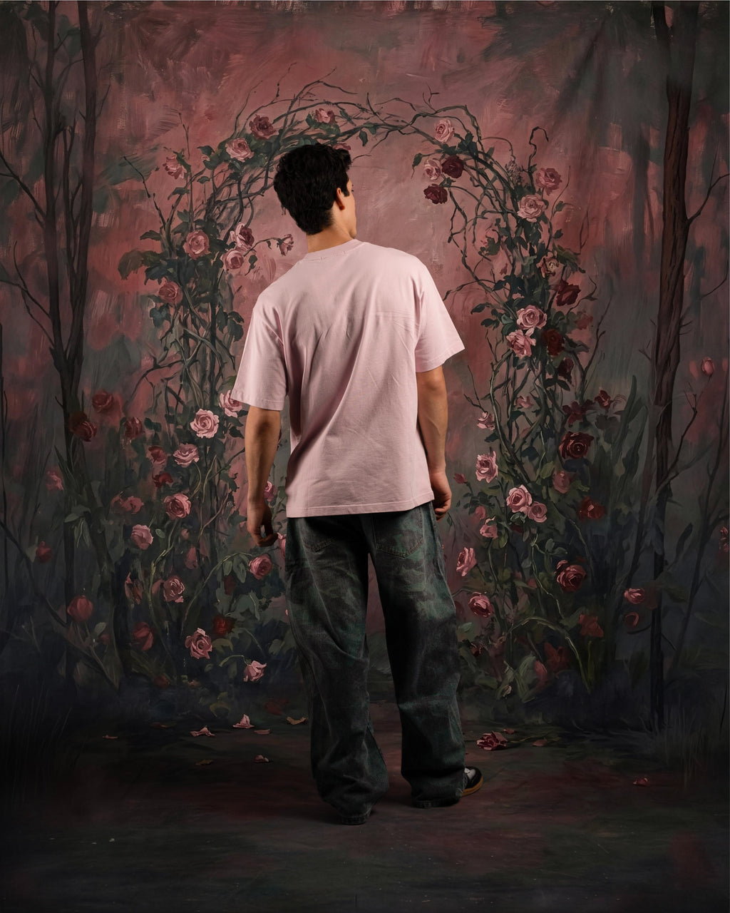 Forbidden Flower Tshirt-Rose Dust