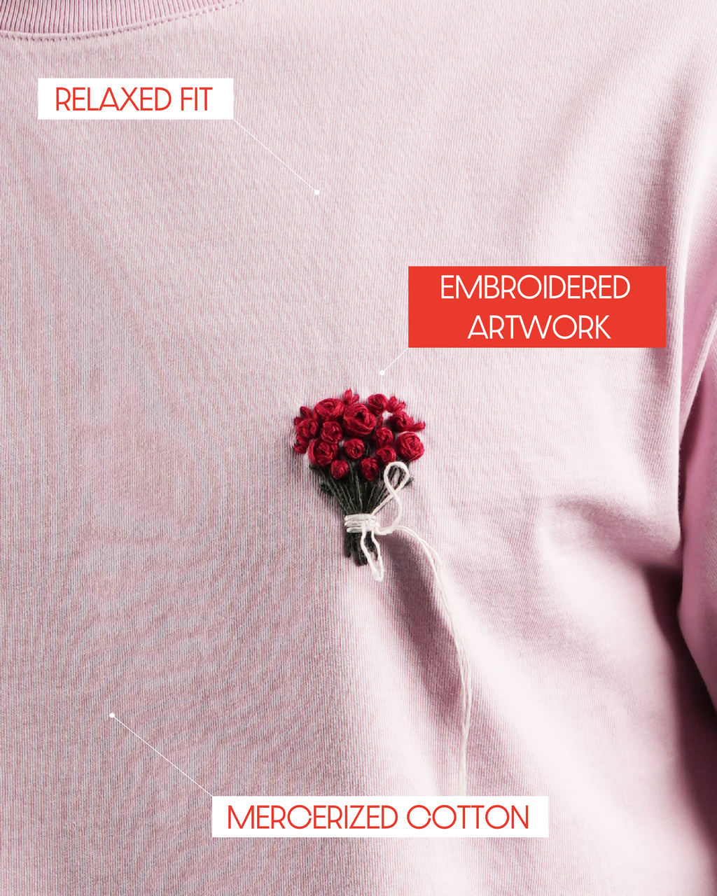 Forbidden Flower Tshirt-Rose Dust