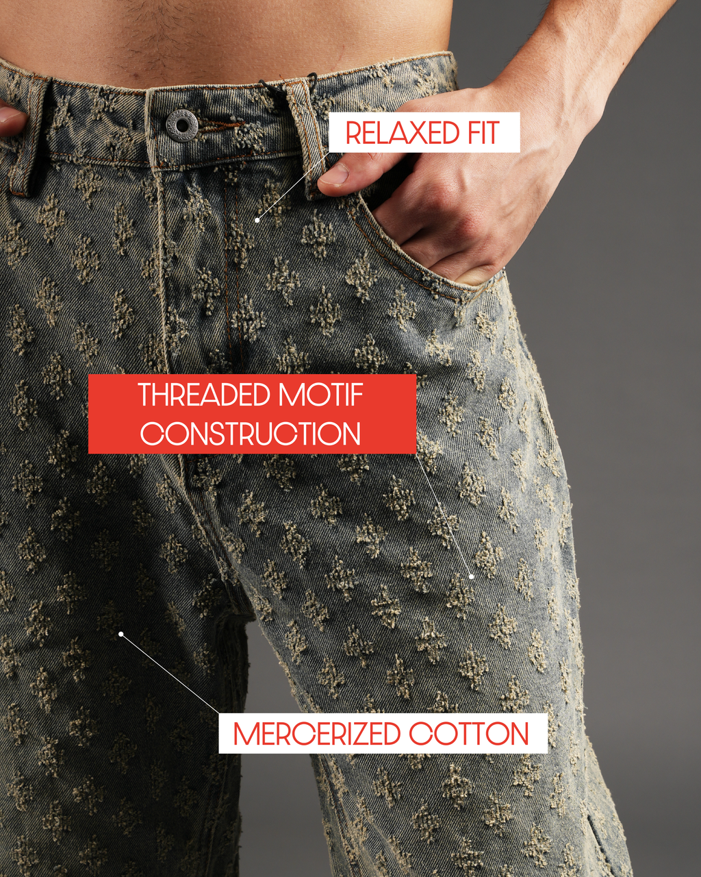 Texture Theory Jeans- Artifact Grey