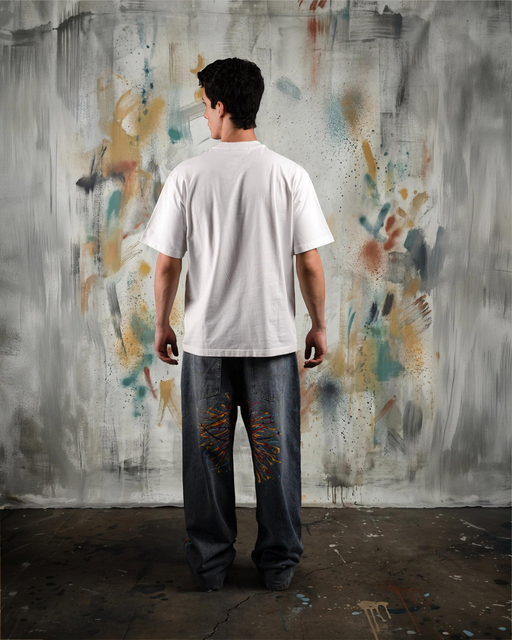 "The Gesture" T-Shirt -Raw White