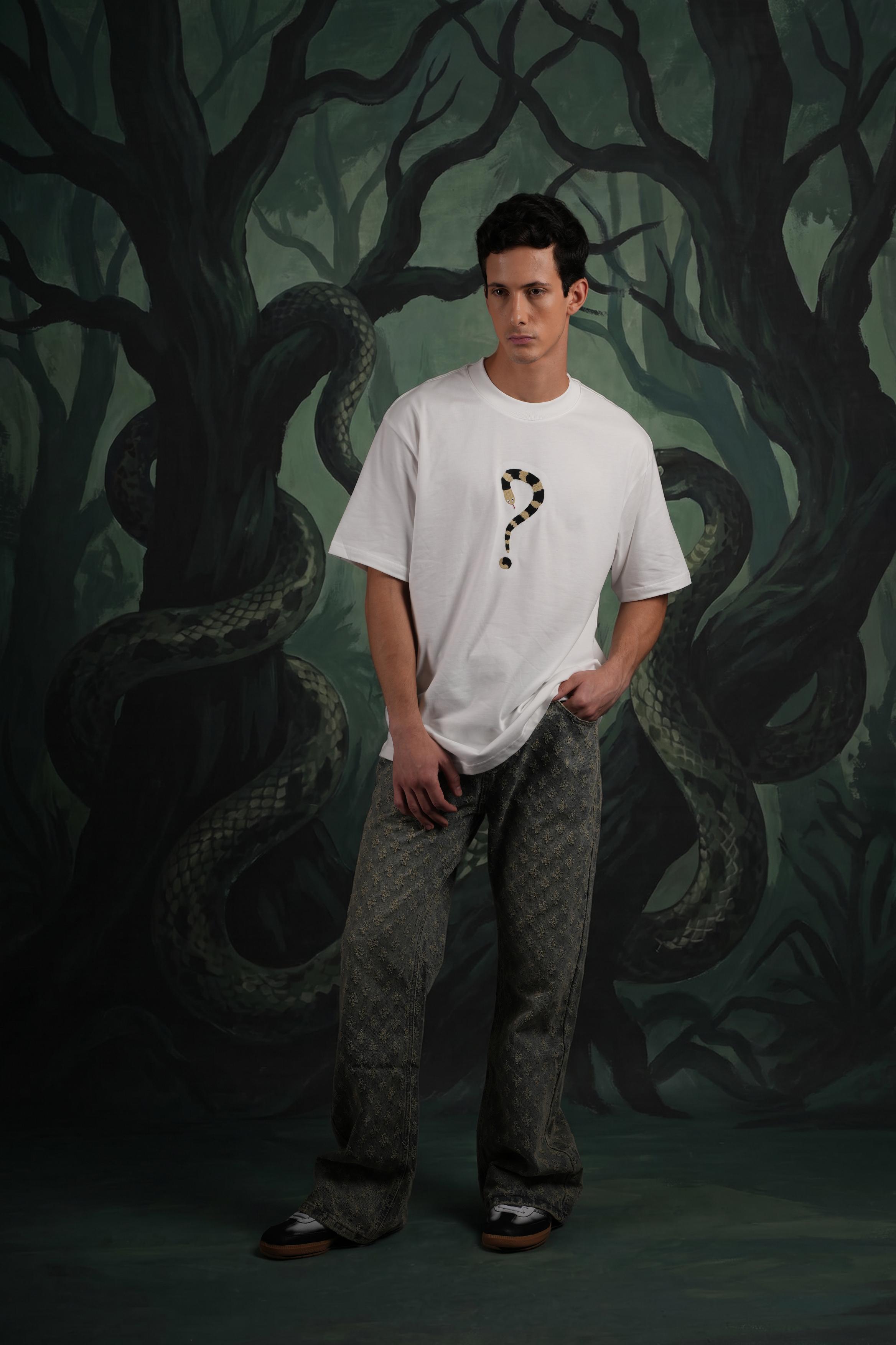 Venom of Doubt Tshirt- Ghost White